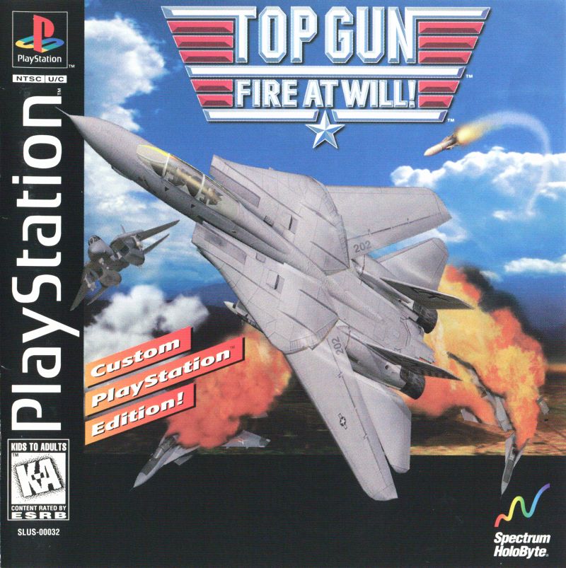 Top Gun - Fire at Will! (USA) PS1 Cover